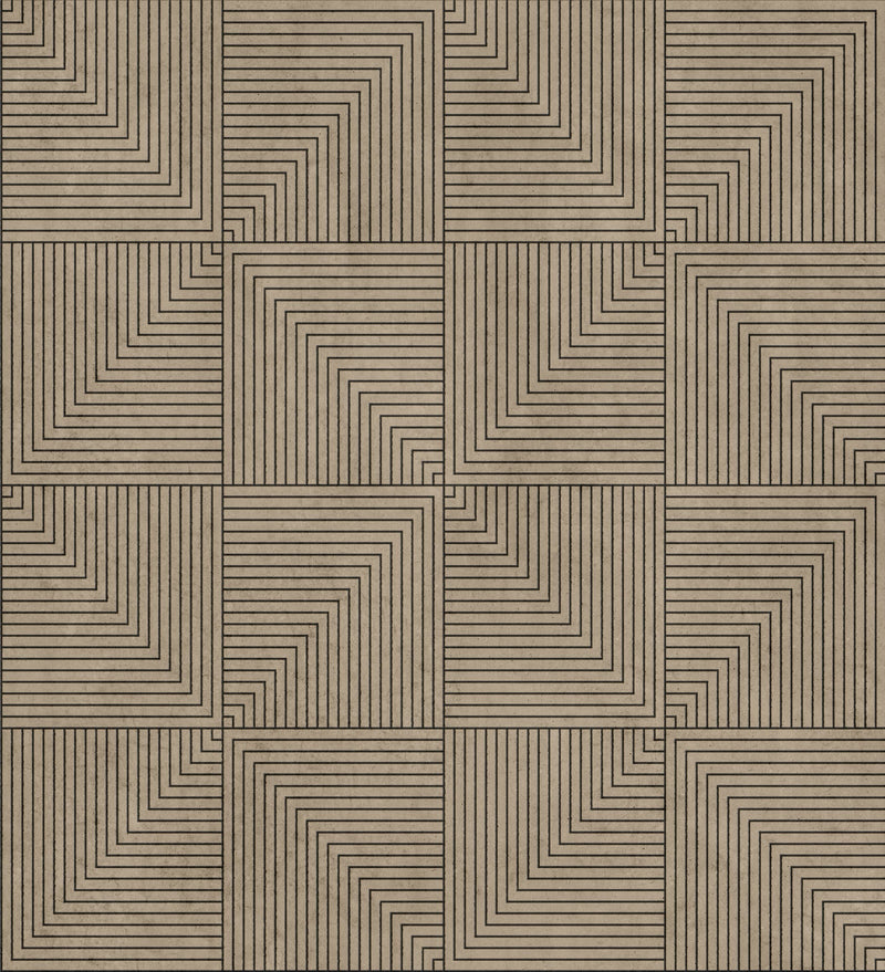 B00517 Tetragonal Mole Lattice Wallpaper by Coordonné