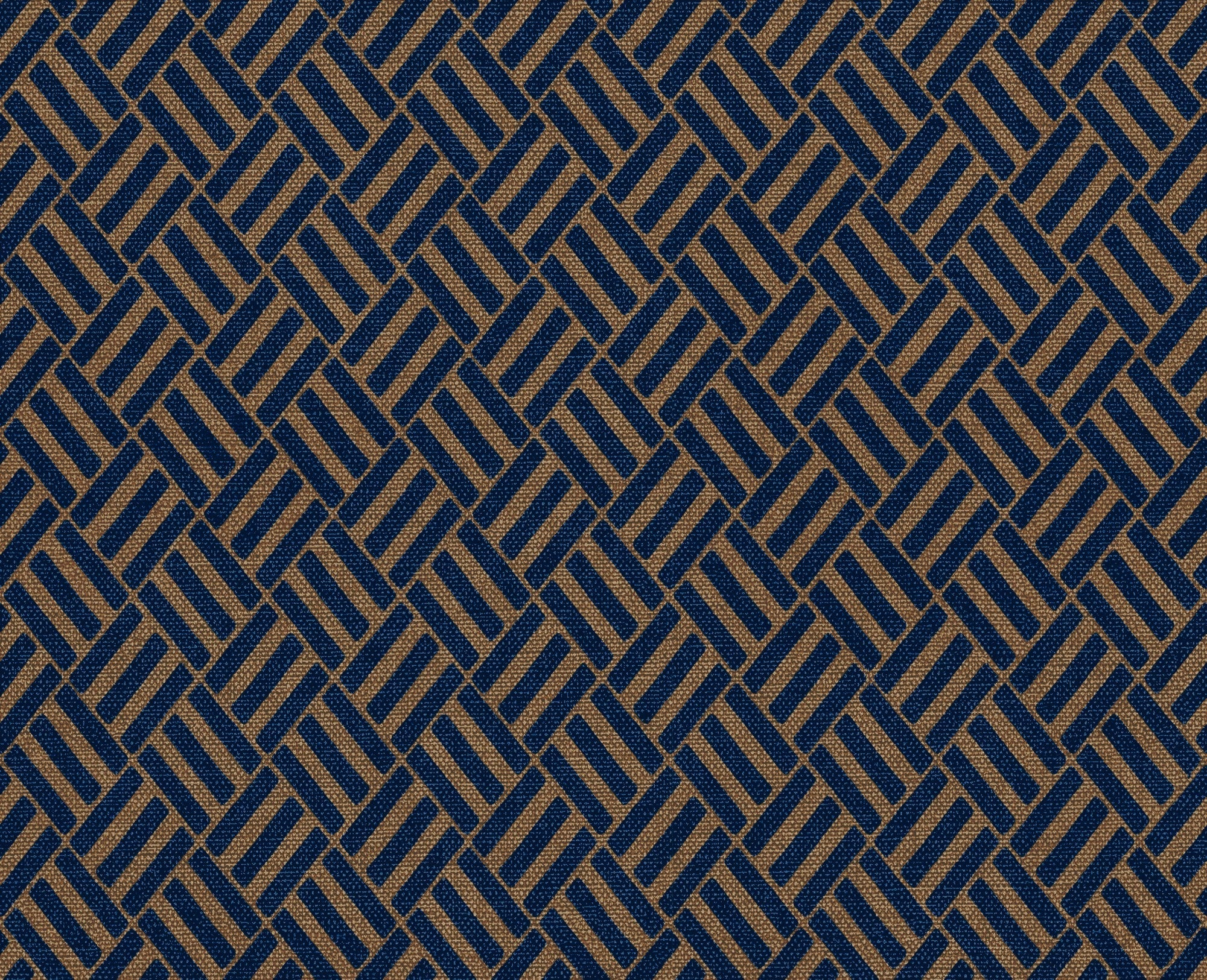 B00519 Crosshatch Ultramarine Lattice Wallpaper by Coordonné