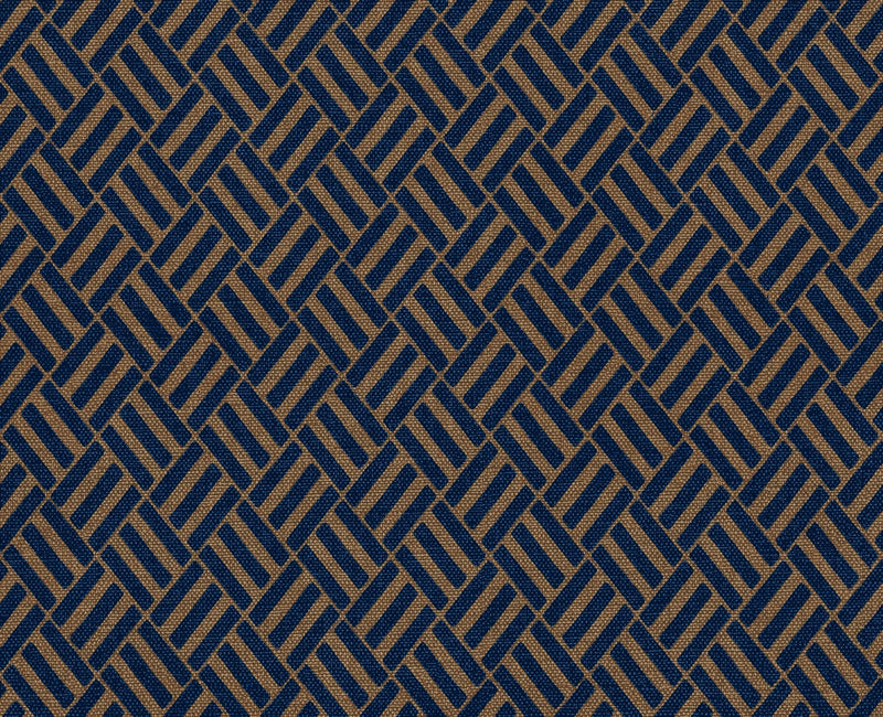 B00519 Crosshatch Ultramarine Lattice Wallpaper by Coordonné