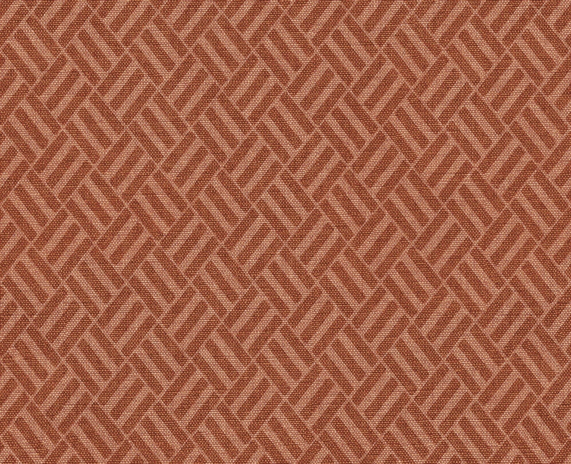 B00520 Crosshatch Redwood Lattice Wallpaper by Coordonné