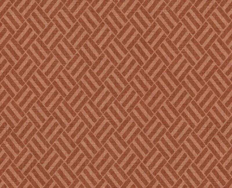 B00520 Crosshatch Redwood Lattice Wallpaper by Coordonné
