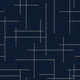 Monoclinic Ultramarine Lattice Wallpaper by Coordonné