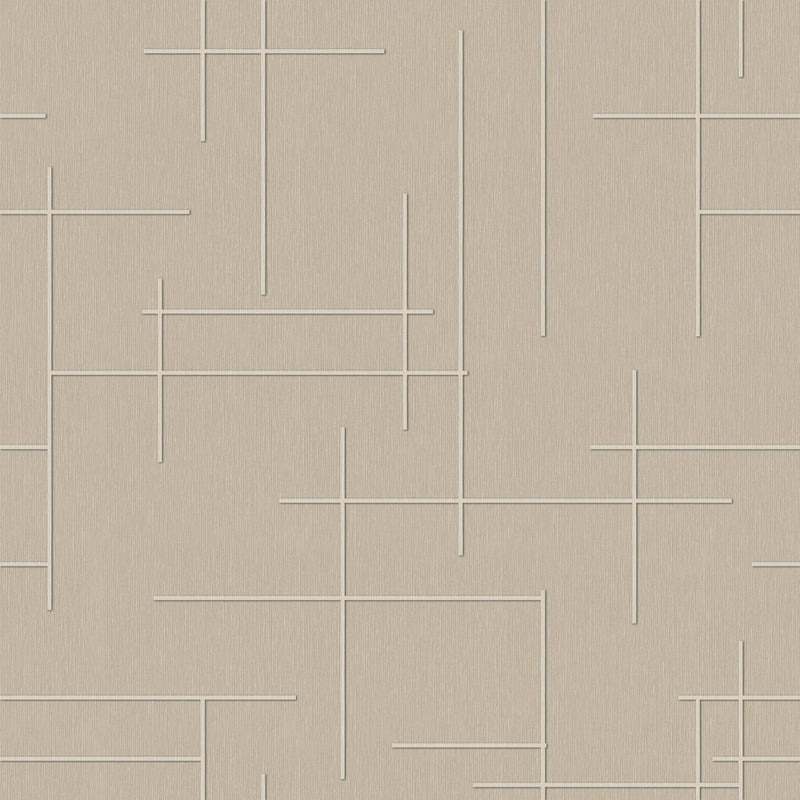 B00526 Monoclinic Stone Lattice Wallpaper by Coordonné