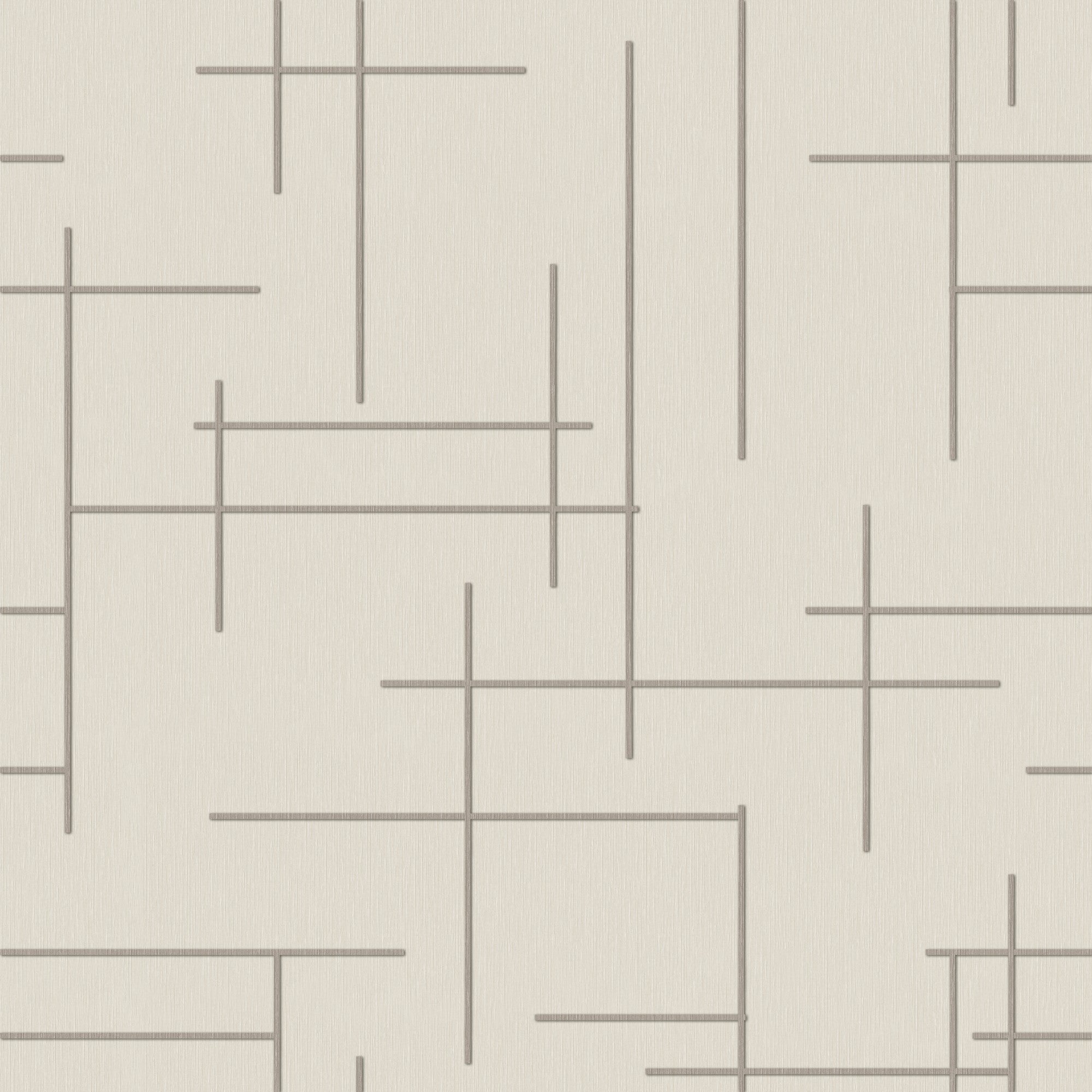B00527 Monoclinic Cotton Lattice Wallpaper by Coordonné