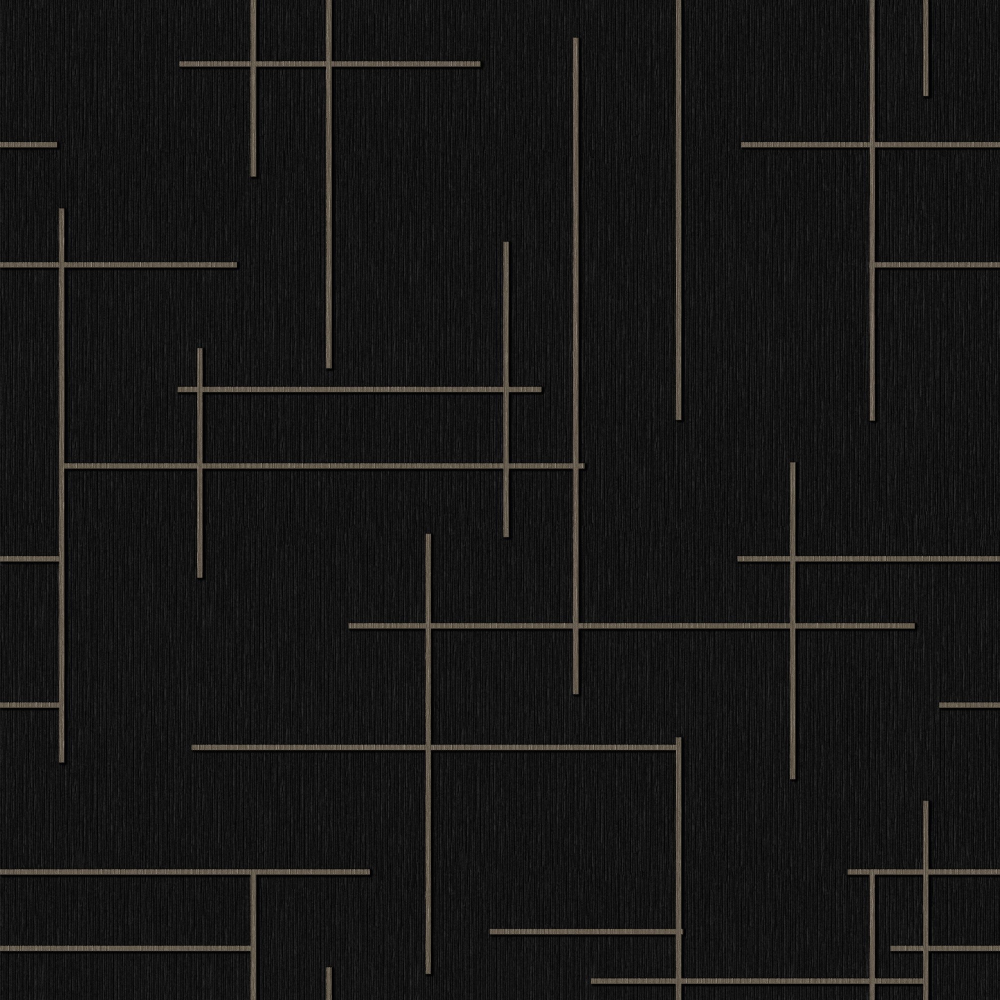 B00528 Monoclinic Slate Lattice Wallpaper by Coordonné