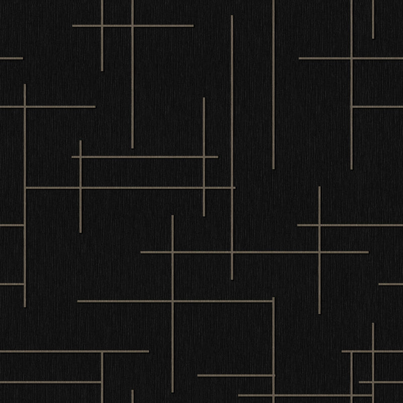 B00528 Monoclinic Slate Lattice Wallpaper by Coordonné