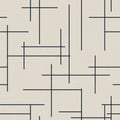Monoclinic Navy Lattice Wallpaper by Coordonné