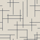 B00529 Monoclinic Navy Lattice Wallpaper by Coordonné