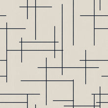 B00529 Monoclinic Navy Lattice Wallpaper by Coordonné