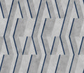 Parallels Navy Lattice Wallpaper by Coordonné