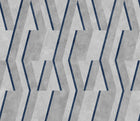 B00530 Parallels Navy Lattice Wallpaper by Coordonné