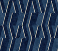 Parallels Ultramarine Lattice Wallpaper by Coordonné