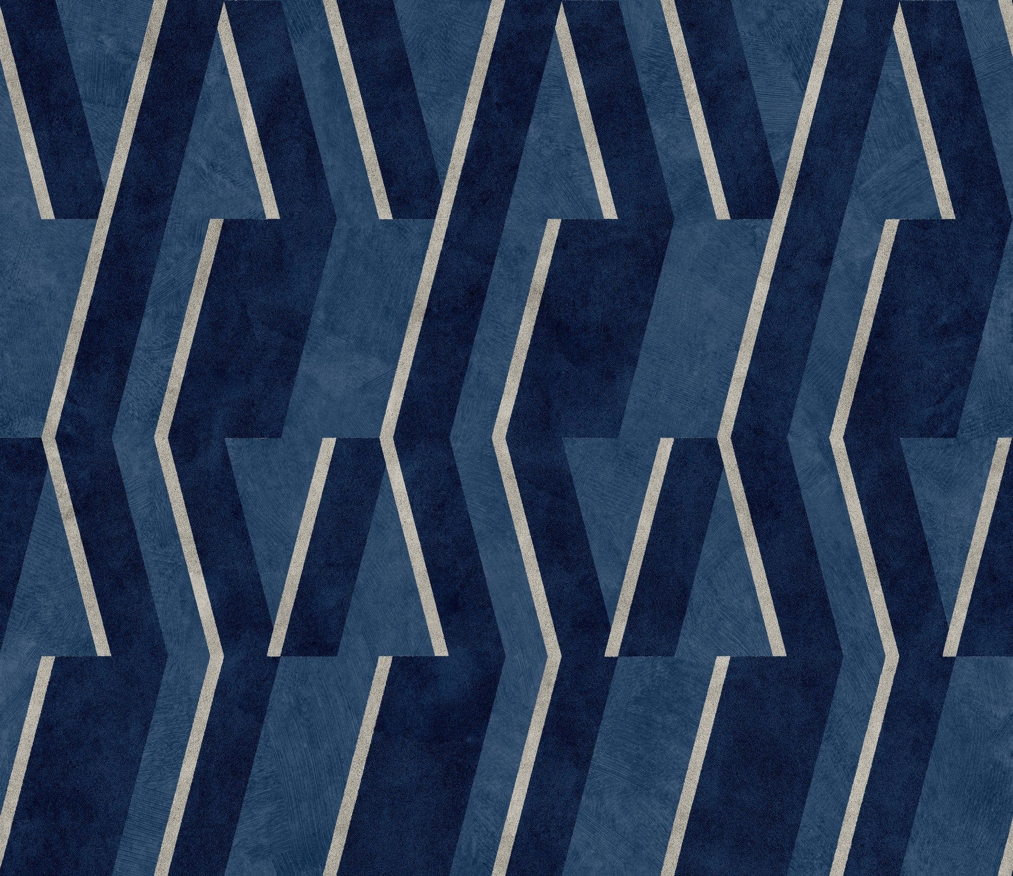 B00531 Parallels Ultramarine Lattice Wallpaper by Coordonné
