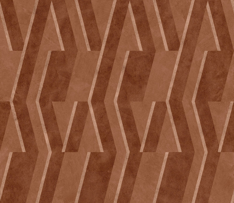 B00533 Parallels Clay Lattice Wallpaper by Coordonné