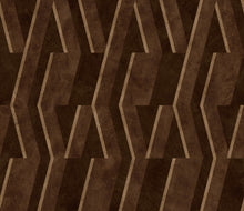 B00535 Parallels Chocolate Lattice Wallpaper by Coordonné