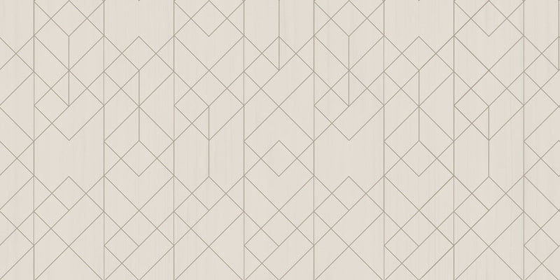 B00537 Rhombohedral Cotton Lattice Wallpaper by Coordonné