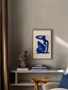 B00537 Rhombohedral Cotton Lattice Wallpaper by Coordonné