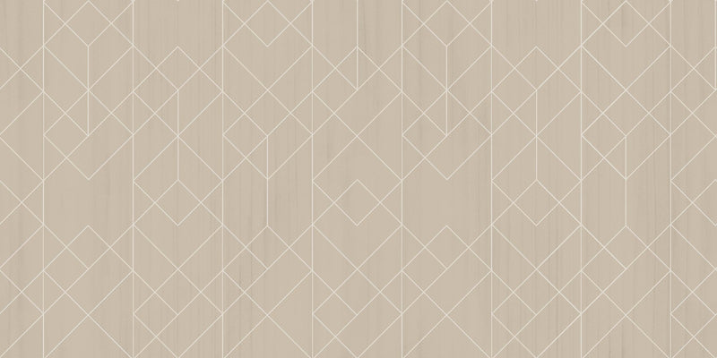 B00538 Rhombohedral Stone Lattice Wallpaper by Coordonné