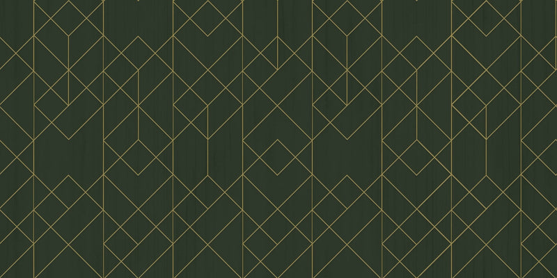 B00541 Rhombohedral Pine Lattice Wallpaper by Coordonné