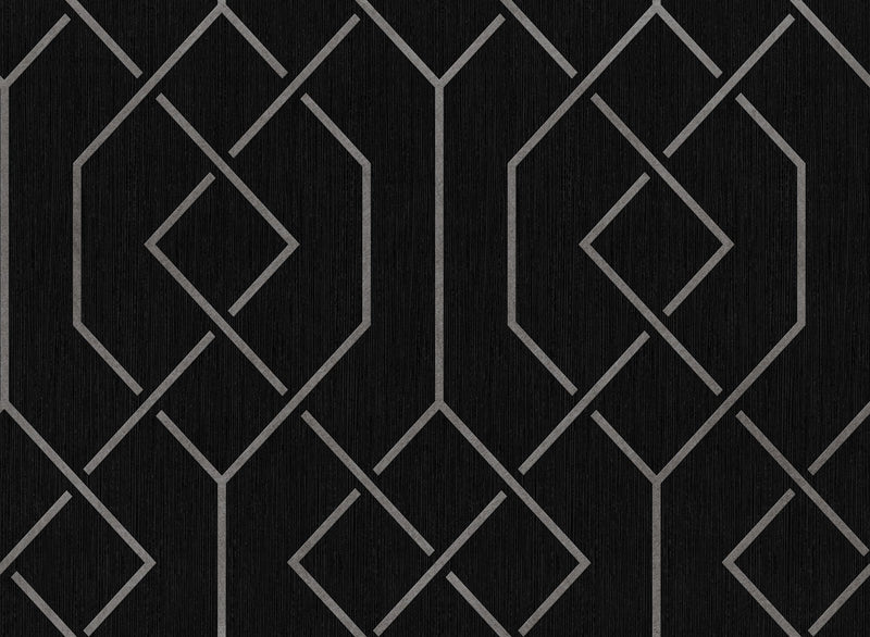 B00542 Trellis Slate Lattice Wallpaper by Coordonné