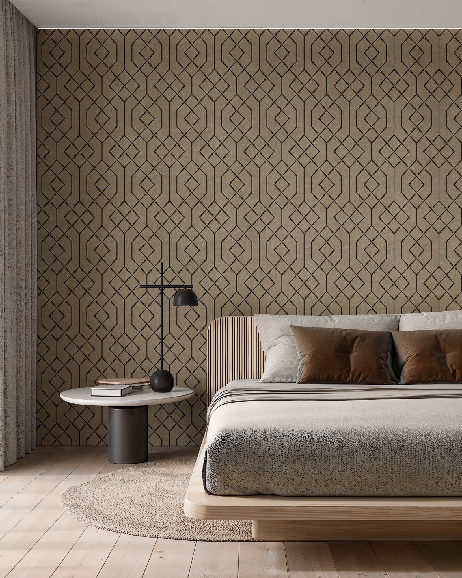 B00543 Trellis Mole Lattice Wallpaper by Coordonné