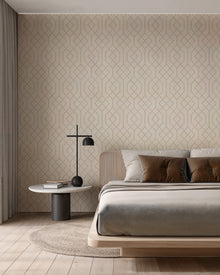 B00544 Trellis Cotton Lattice Wallpaper by Coordonné