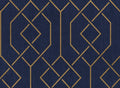 Trellis Ultramarine Lattice Wallpaper by Coordonné