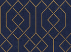 B00547 Trellis Ultramarine Lattice Wallpaper by Coordonné