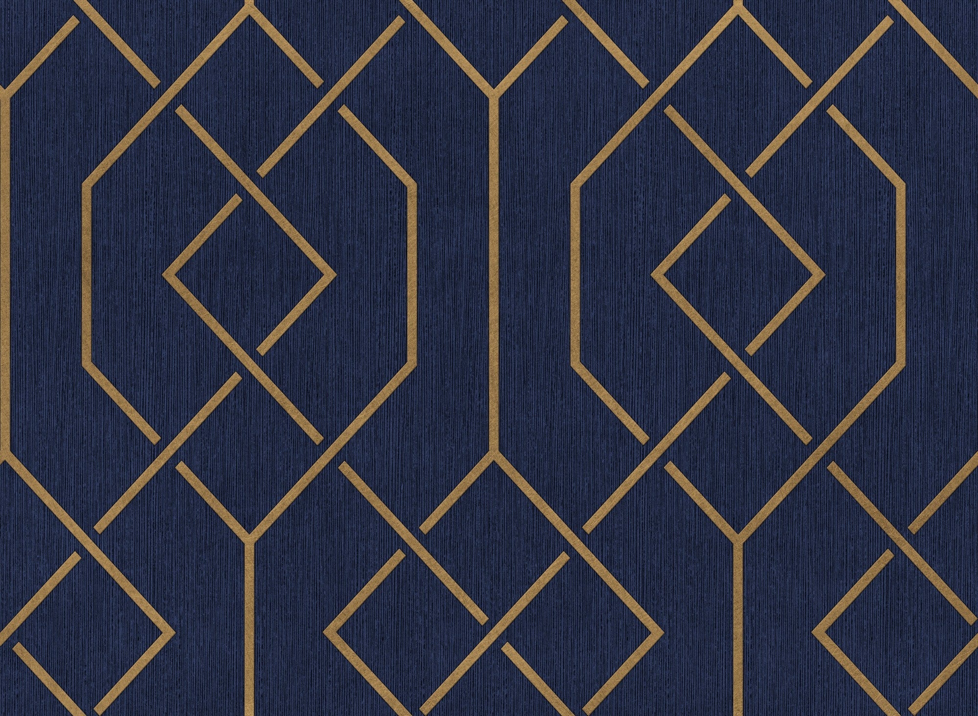 B00547 Trellis Ultramarine Lattice Wallpaper by Coordonné