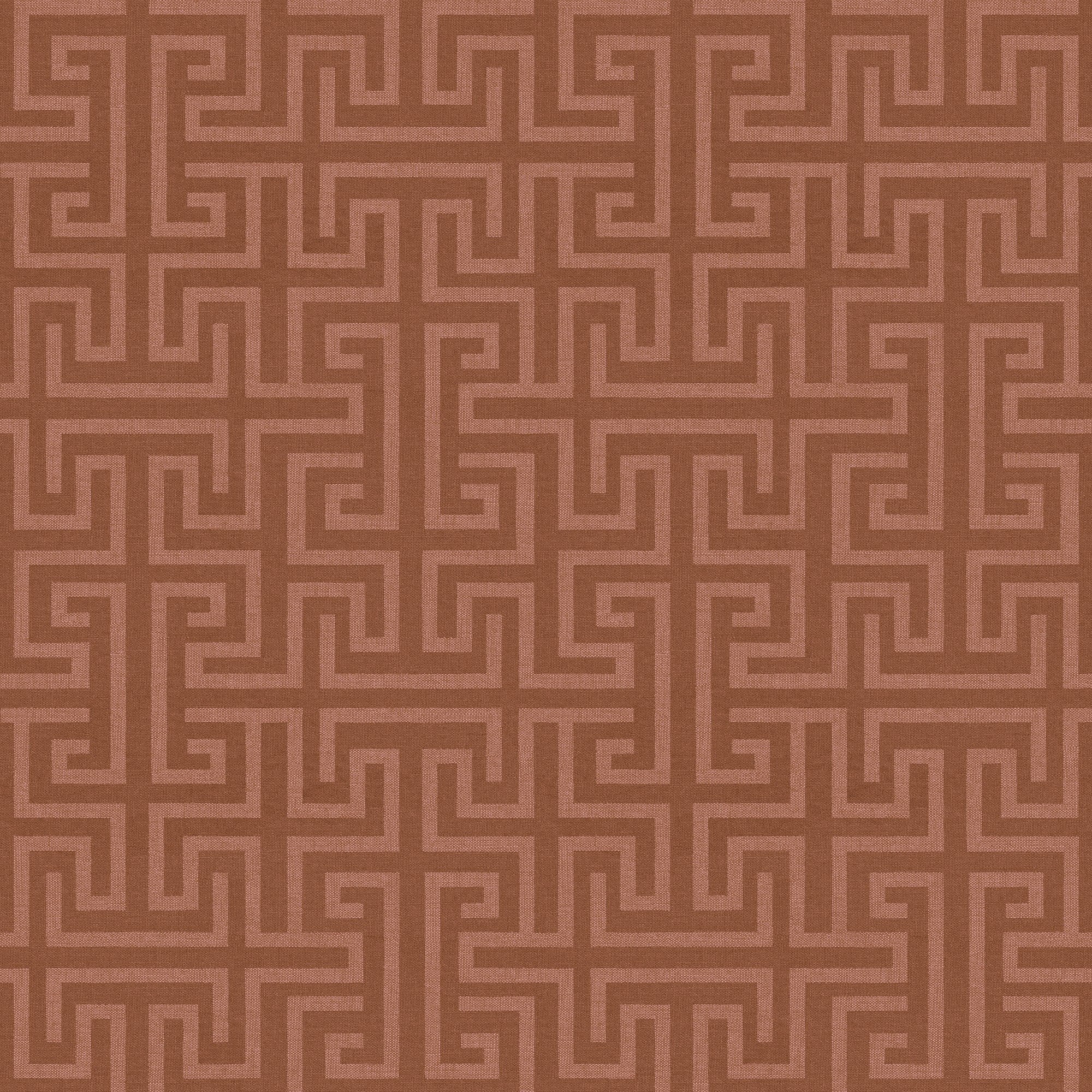 B00548 Maze Redwood Lattice Wallpaper by Coordonné