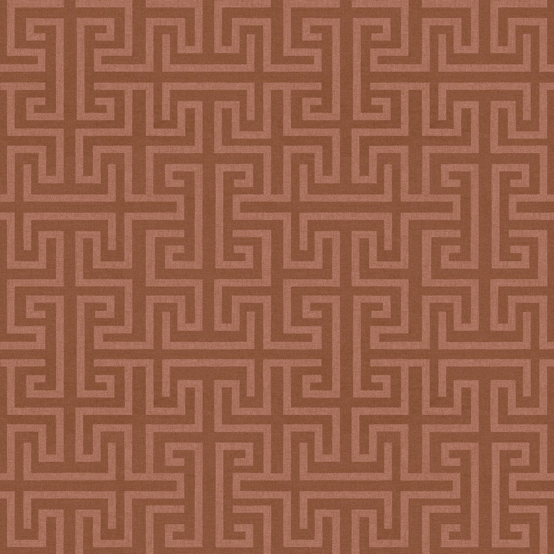 B00548 Maze Redwood Lattice Wallpaper by Coordonné
