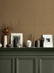 B00549 Maze Sand Lattice Wallpaper by Coordonné