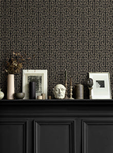 B00551 Maze Mole Lattice Wallpaper by Coordonné