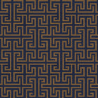 B00552 Maze Ultramarine Lattice Wallpaper by Coordonné