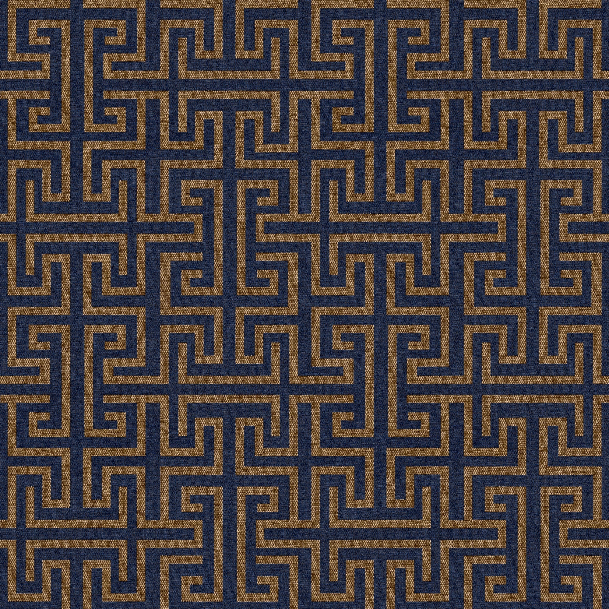 B00552 Maze Ultramarine Lattice Wallpaper by Coordonné