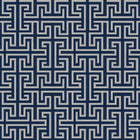 B00553 Maze Navy Lattice Wallpaper by Coordonné