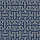 Maze Navy Lattice Wallpaper by Coordonné