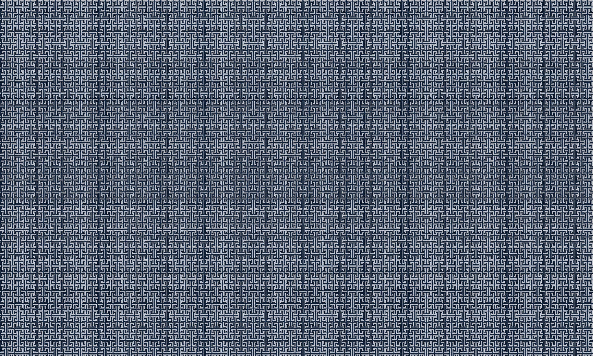 B00553 Maze Navy Lattice Wallpaper by Coordonné