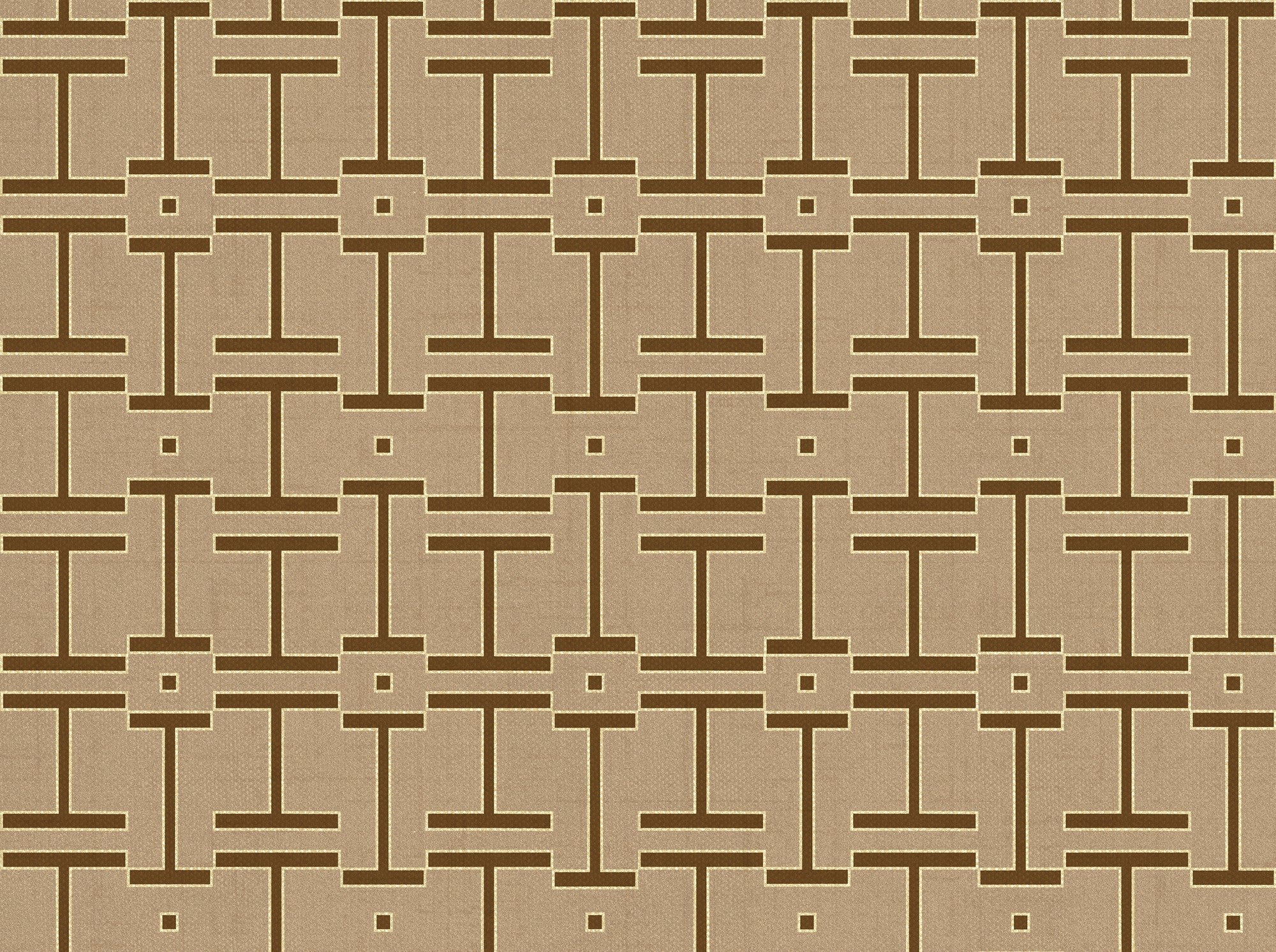 B00555 Grid Sand Lattice Wallpaper by Coordonné