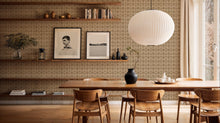 B00555 Grid Sand Lattice Wallpaper by Coordonné