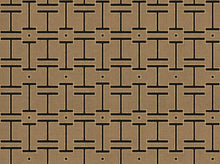 B00556 Grid Mole Lattice Wallpaper by Coordonné