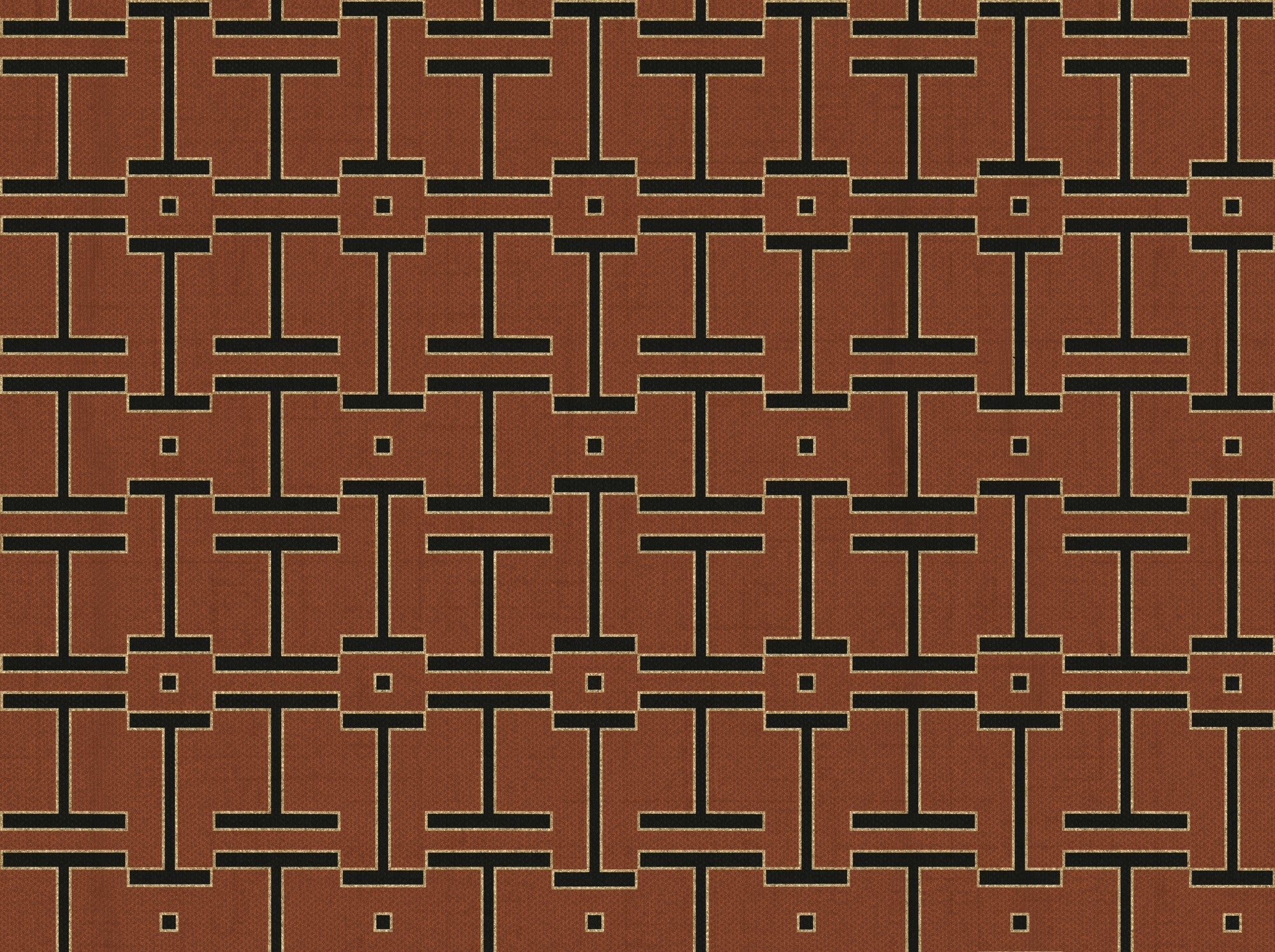 B00557 Grid Clay Lattice Wallpaper by Coordonné