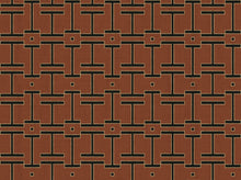 B00557 Grid Clay Lattice Wallpaper by Coordonné