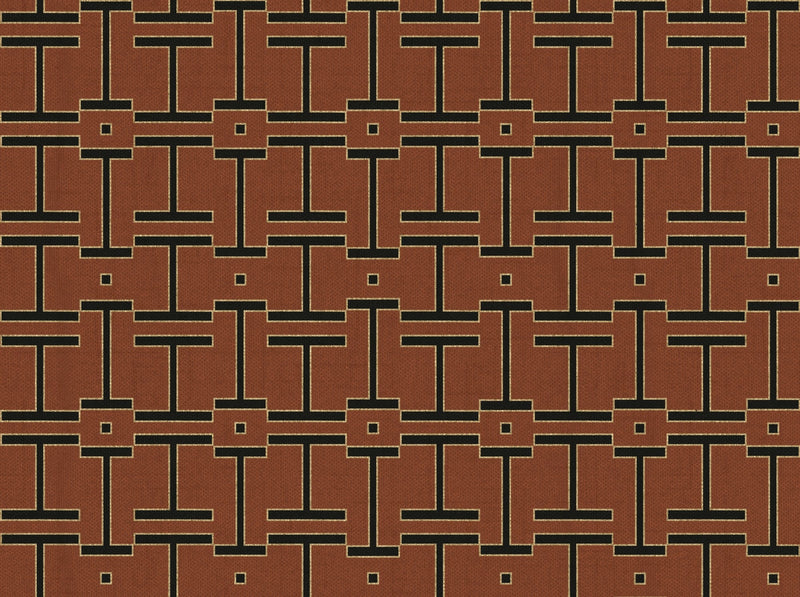 B00557 Grid Clay Lattice Wallpaper by Coordonné