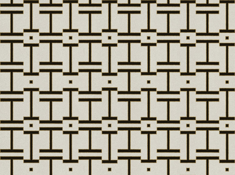 B00558 Grid Cotton Lattice Wallpaper by Coordonné