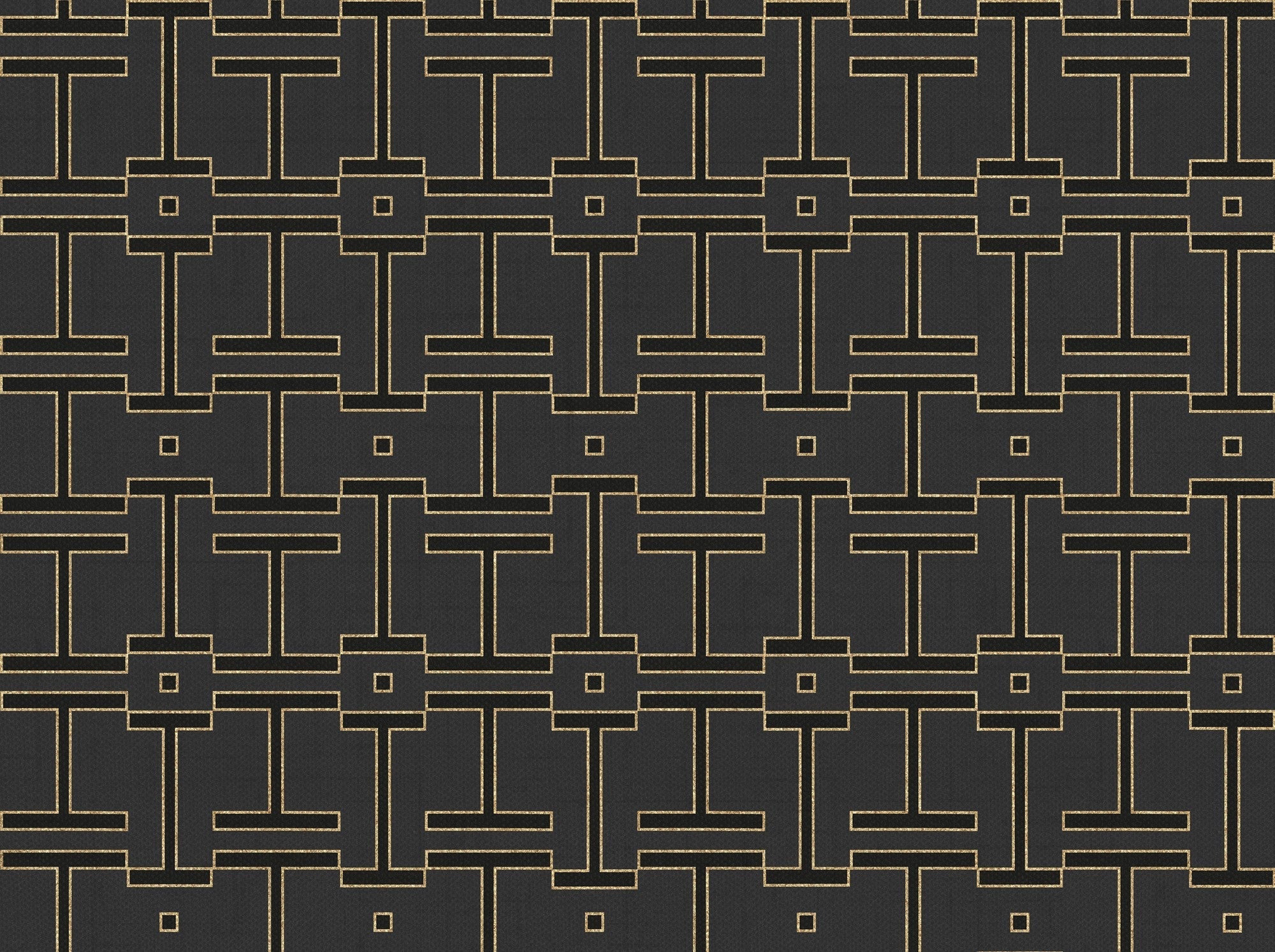 B00559 Grid Slate Lattice Wallpaper by Coordonné