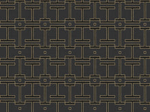 B00559 Grid Slate Lattice Wallpaper by Coordonné