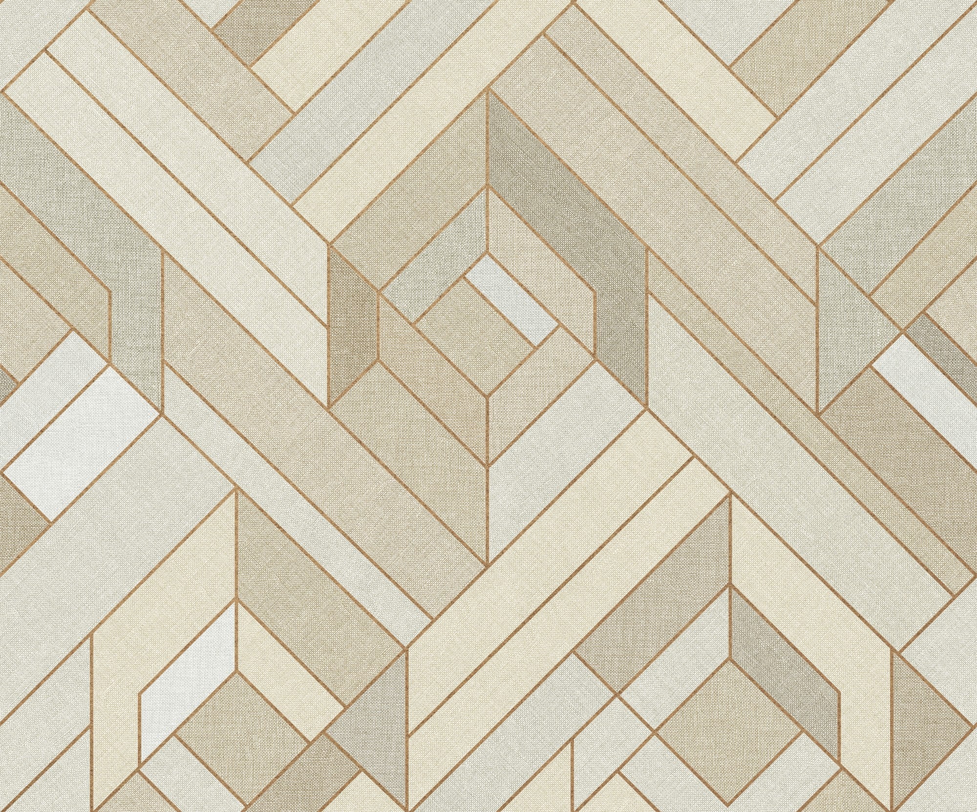 B00561 Hexagonal Cotton Lattice Wallpaper by Coordonné