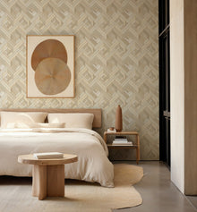 B00561 Hexagonal Cotton Lattice Wallpaper by Coordonné