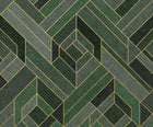 B00562 Hexagonal Emerald Lattice Wallpaper by Coordonné